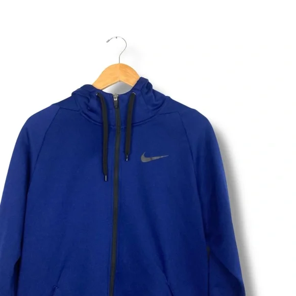 Nike Therma Hoodie Full Zip Dri-FIT Tech Training Jacket Blue Men’s Size L - Picture 6 of 13